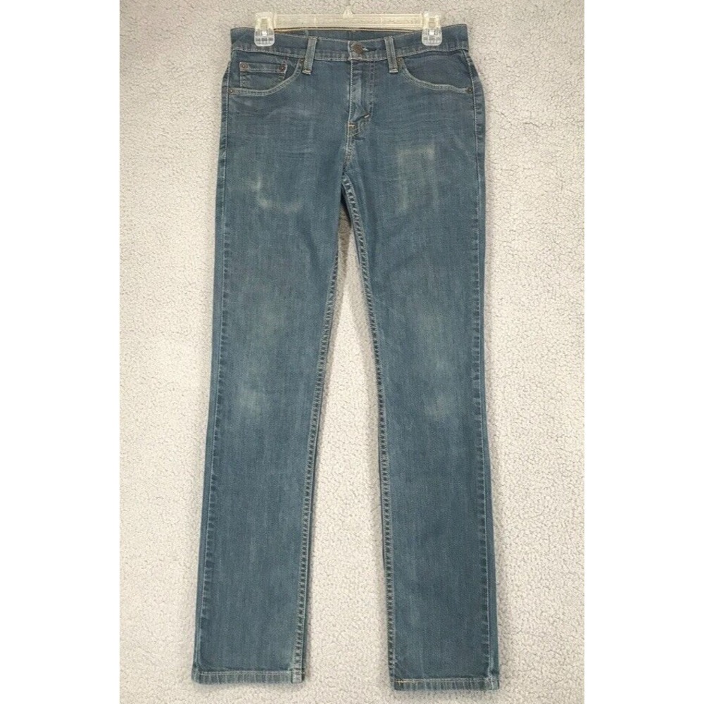 Levis 511 Jeans Mens Tag Sz W30 L32 Actual L 30.5 Straight Distressed Low Rise